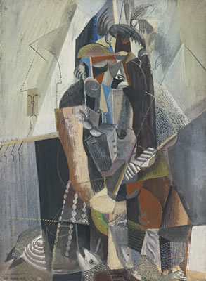 Max Weber : THE FISHERMAN (FISHERMAN, FISH AND SEA GULLS)