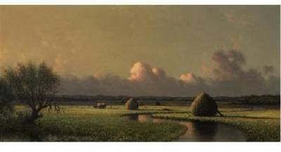 Martin Johnson Heade : Sunny Day on The Marsh (Newburyport Meadows)