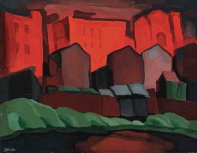 Oscar Bluemner : American Night-Red Glare