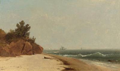 John Frederick Kensett : On the Coast, Beverly Shore, Massachusetts