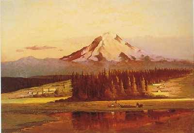 Warren Eliphalet Rollins : Mount Ranier--Sunset