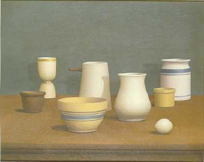 William H Bailey : Still Life with Slate Green Wall