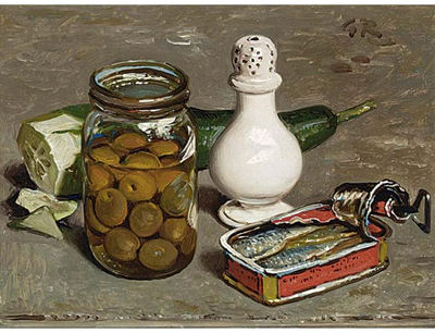 Gerard Victor Alphons Roling : STILL LIFE WITH OLIVES