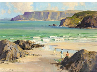 Maurice Canning Wilks : 'GARRON POINT' FROM CUSHENDUN, CO.ANTRIM