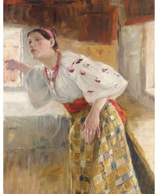 Nikolai Kornilovich Pimonenko : UKRAINIAN PEASANT WOMAN