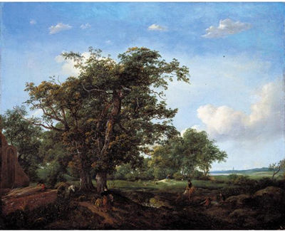 Cornelis Hendriksz Vroom : A PASTORAL LANDSCAPE WITH FISHERMEN, A SHEPHERD TENDING HIS FLOCK AND A MAN BAILING HAY