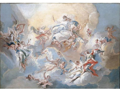 Carlo Carloni : GOD THE FATHER AND ANGELS IN GLORY