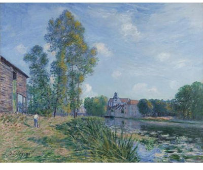 Alfred Sisley : Le Loing a Moret, en Été