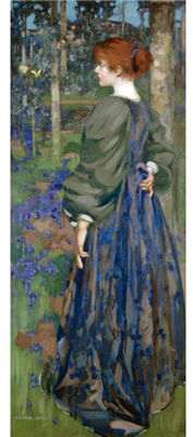 George Henry : In the Bluebell Wood