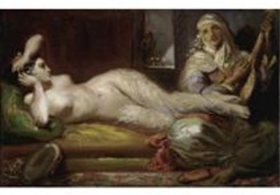 Theodore Chasseriau : ODALISQUE COUCHÉE