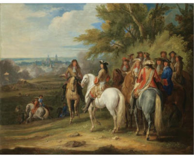 Adam Frans Van Der Meulen : THE ARRIVAL OF LOUIS XIV AT THE TAKING OF MAASTRICHT, 30 JUNE 1673