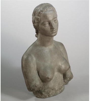 Wilhelm Lehmbruck : FRAUENBÜSTE (BÜSTE FRAU L.) (BUST OF A WOMAN, BUST FRAU L.)