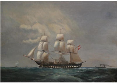 Jean Altamura : THE FRIGATE 'SJELLAND'