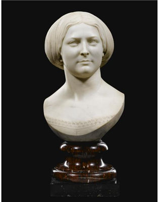 Baron Charles Marochetti : A PORTRAIT BUST OF A LADY