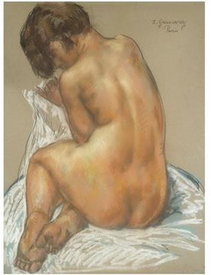 Samuel Sam Granovsky : SEATED NUDE