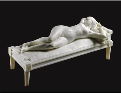 Alfred Boucher : LE REPOS (SLEEPING GIRL)