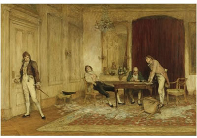 William Quiller Orchardson : HARD HIT