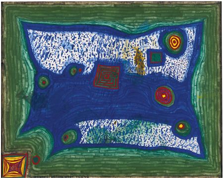 Friedensreich Hundertwasser : RAIN IN THE MEADOW