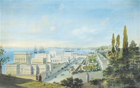 Carlo Bossoli : THE ÇIRAGAN PALACE, TOPKAPI BEYOND