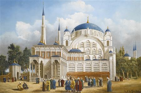 Louis Emile Pinel De Granchamp : THE NUSRETIYE MOSQUE