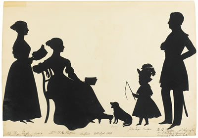 Auguste Edouart : AN ALBUM OF SILHOUETTES OF 'IRISH CHARACTERS'