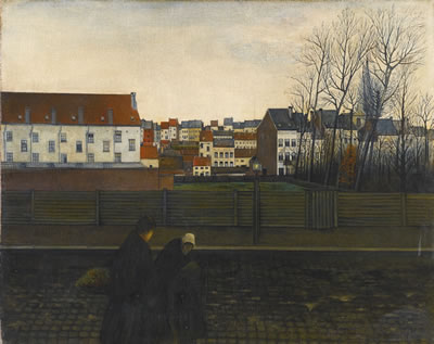 William Degouve De Nuncques : PAYSAGE BRUXELLOIS