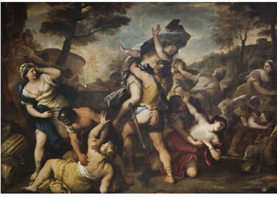 Luca Giordano : IL RATTO DELLE SABINE