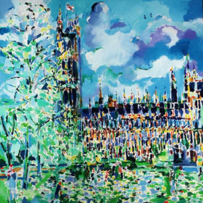 Philip Sutton : HOUSES OF COMMONS, WESTMINSTER