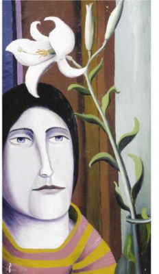 David Carr : WOMAN WITH LILY