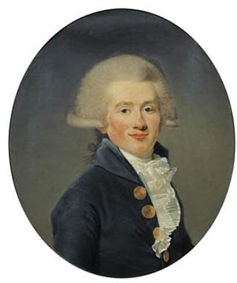 Joseph Boze : PORTRAIT DE JEAN-CONRAD HOTTINGUER (1764-1841); Oval