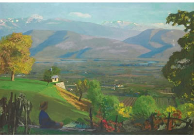 Jules Leon Flandrin : La vallée de Grésivaudan