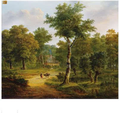 Jean Baptiste Coene : INTÉRIEUR DE FORÊT PRÈS DE BRUXELLES