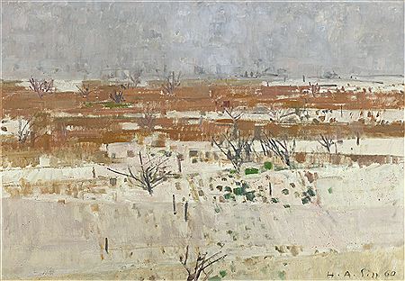 Hermann-Alfred Sigg : MARSH IN WINTER, 1960