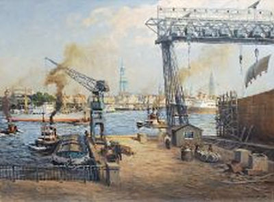 Gustav Burghardt : Hamburger Hafen