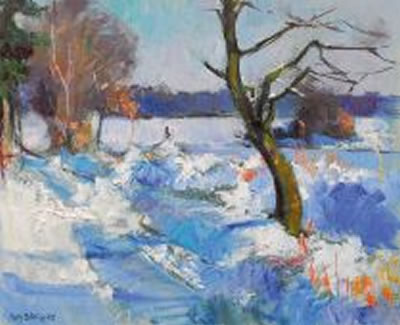 Rolf Bohlig : A snowy landscape