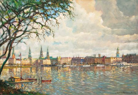 Marco Walter Varutti-Klefenhausen : Hamburg, Inner Alster