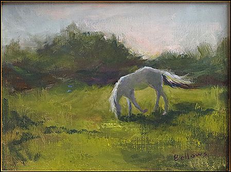 Jayne Bellows : Horse Grazing