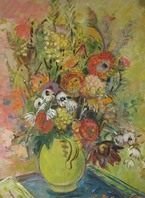 Alice Tennant : SPRING FLOWERS IN A VASE