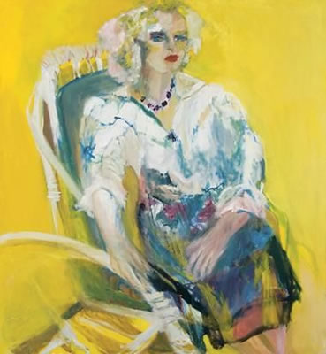 Arlene Amaler Raviv : WOMAN ON A CHAIR