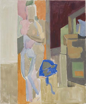 Robert Blackburn : Nude in Studio Interior