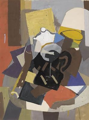 Robert Blackburn : Untitled (Modernist Still Life).