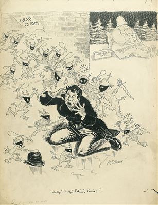 John Tinney McCutcheon : Group of 4 political cartoons (4)