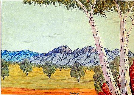 Basil Rantji : MacDonnell Ranges Landscape