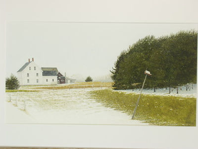 Gary Akers : First Snow, Kinney House, St. George, Maine