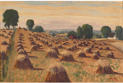 Lawrence McConaha : Harvest Time, c. 1940