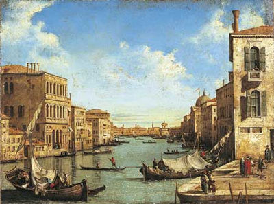 Lucia Ponga Degli Ancillo : LE GRAND CANAL VU DU CAMPO SAN VIO