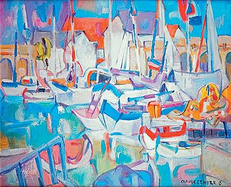 Claude Schurr : LE VIEUX PORT D'ANTIBES