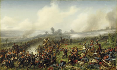 Christian Sell I : The Battle of Weißenburg on 4 April 1870(?).