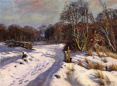 Viggo Langer : Winter Landscape.