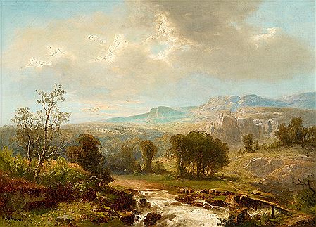 Joseph Bernardi : Summer Morning in the Mountains.